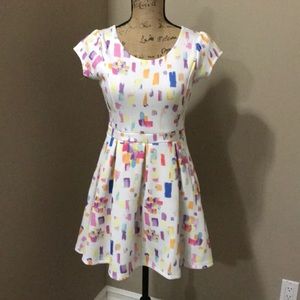 Girls size 14/16 casual pastel colors dress